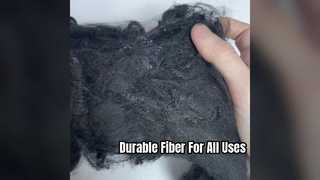 เส้นใยโพลีโพรพีลีน 3D*65 มม. สีดำ