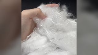 เส้นใยกลวงส่วนประกอบเดียว PLA คุณภาพสูงพร้อมน้ำมันซิลิโคน