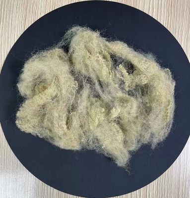 ราคาดี สายใยพอลิเอสเตอร์รีไซเคิล สายใยพอลิเอสเตอร์ 6D 64mm สีเบจ สะดวกต่อสิ่งแวดล้อม ออนไลน์