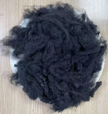 ราคาดี เส้นใยโพลีเอสเตอร์บริสุทธิ์ 3D 150 มม. สีดำ สำหรับการปั่นแบบวูล ออนไลน์