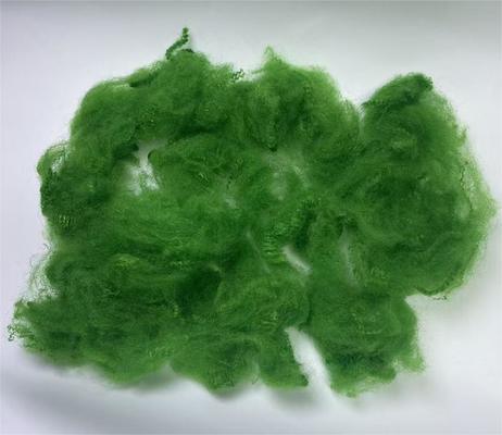 ราคาดี Recycled Polyester Staple Fiber 4.5D 51mm Green with 0.4-0.5% Moisture Regain and Excellent UV Resistance ออนไลน์
