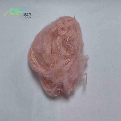 ราคาดี สีชมพู A Grade Staple Fiber โพลีเอสเตอร์ ไม่ซิลิโคนิเซียม โพลีเอสเตอร์ ไฟเบอร์ เติม ออนไลน์