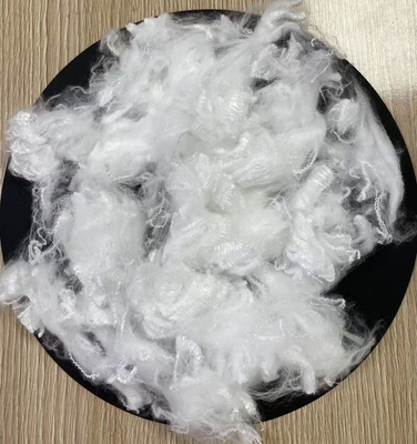ราคาดี เส้นใยโพลีเอสเตอร์ชนิดสั้นบริสุทธิ์ 1.33dtex 38mm สีขาว สำหรับการปั่นแบบ Air Jet ออนไลน์