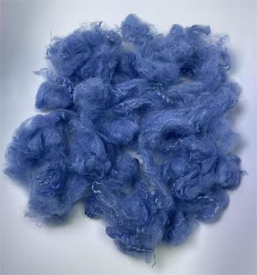 ราคาดี 2.5D 51mm Blue Recycled Polyester Staple Fiber Lightweight and UV Protected ออนไลน์