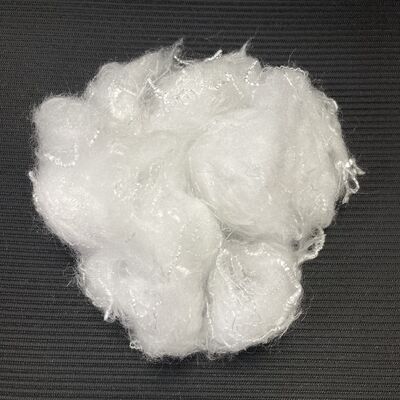 ราคาดี 4D × 51mm สินค้าคุณภาพสูง ชุดองค์ประกอบเดียว Soft & Fluffy PLA Hollow Fiber Siliconeised สําหรับวัสดุแพร่ผ้าเตียง ออนไลน์